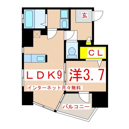 さくらヒルズ鴨池弐番館の物件間取画像